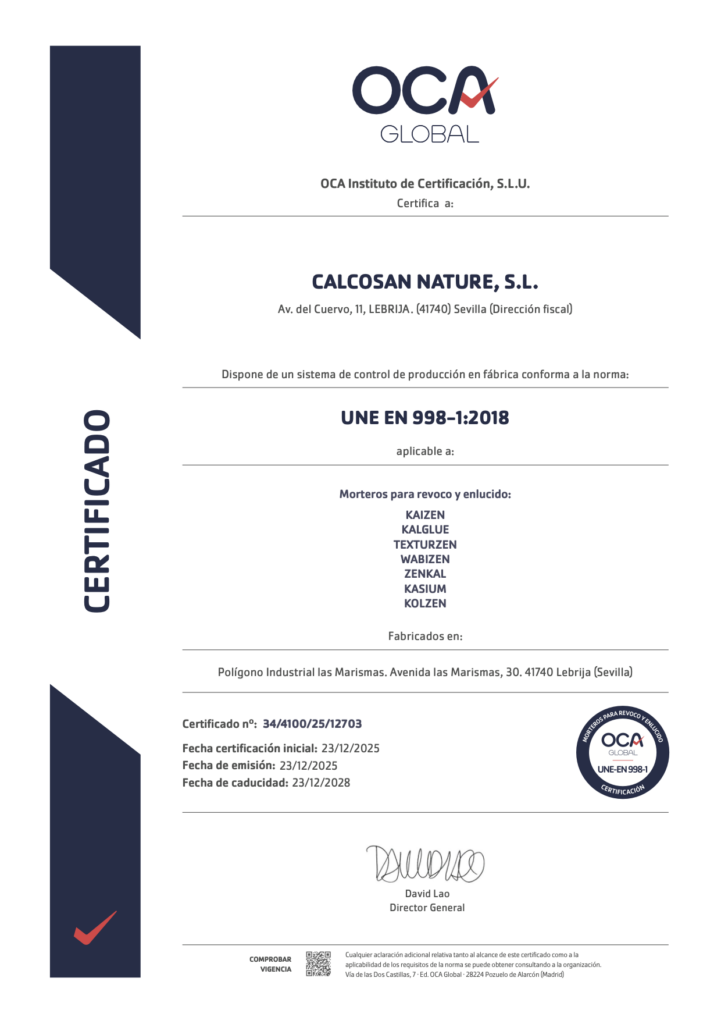 Certificado OCA CE